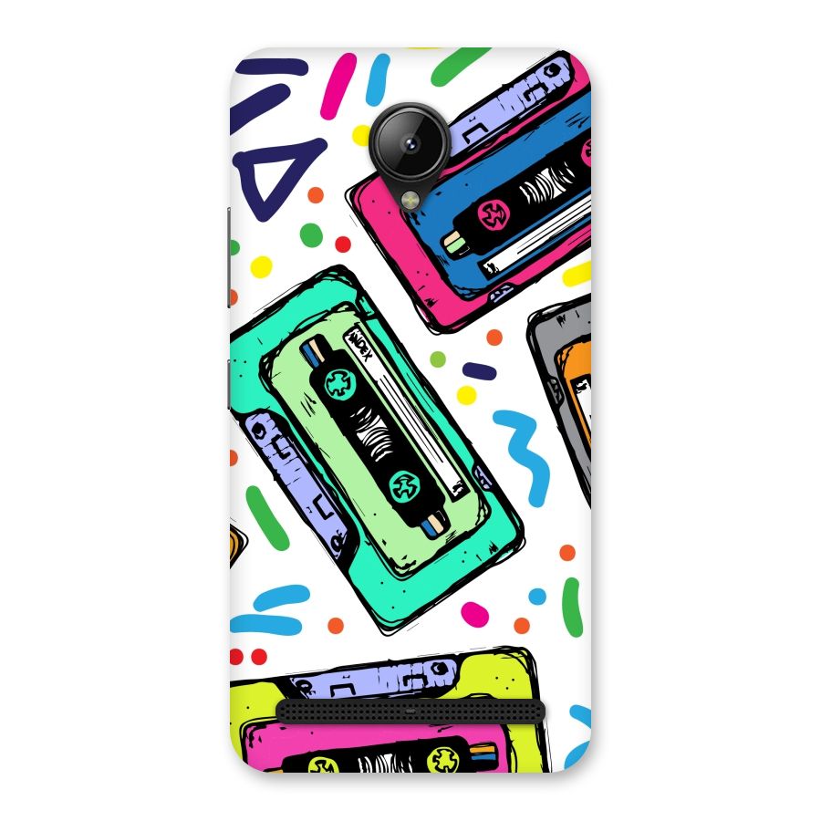 Cassette Pattern Back Case for Lenovo C2