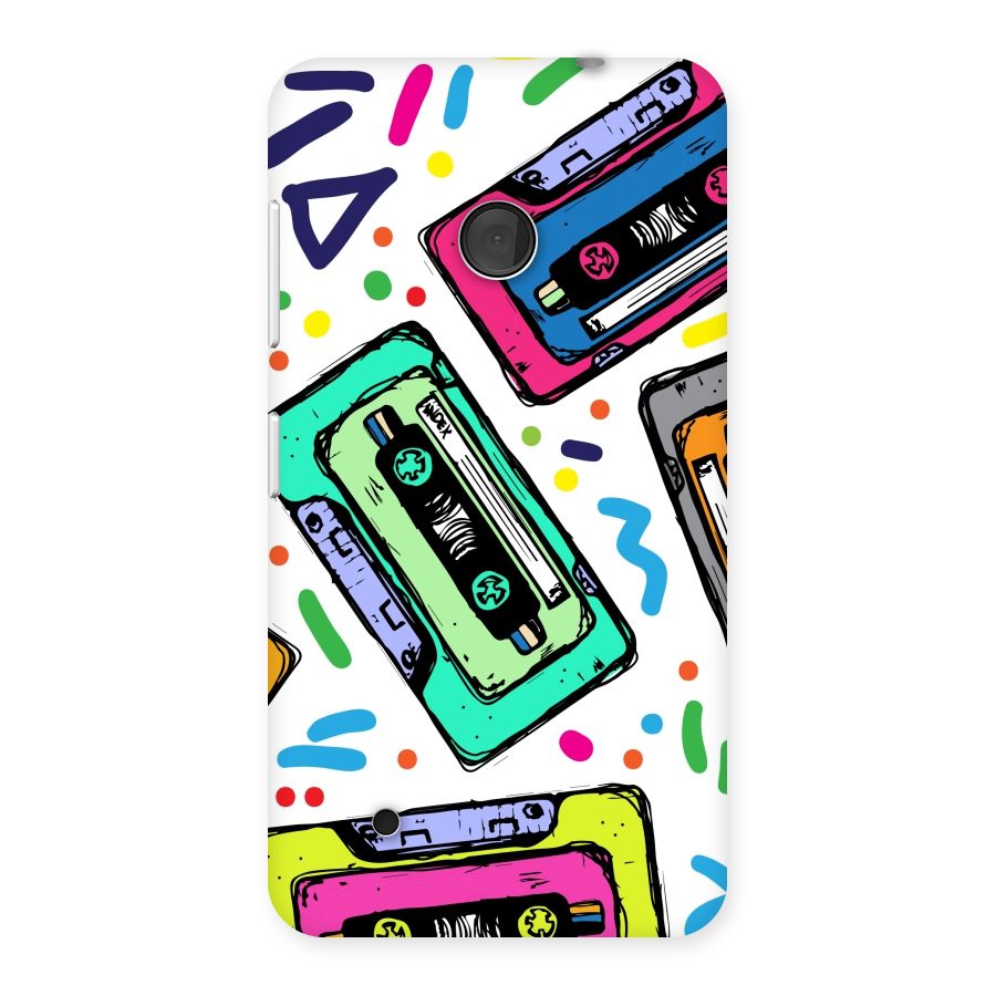 Cassette Pattern Back Case for Lumia 530