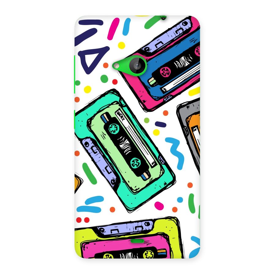 Cassette Pattern Back Case for Lumia 535