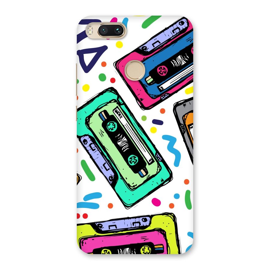 Cassette Pattern Back Case for Mi A1