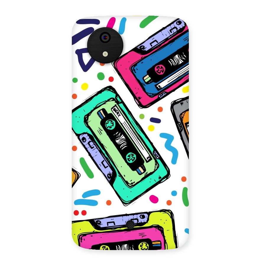 Cassette Pattern Back Case for Micromax Canvas A1