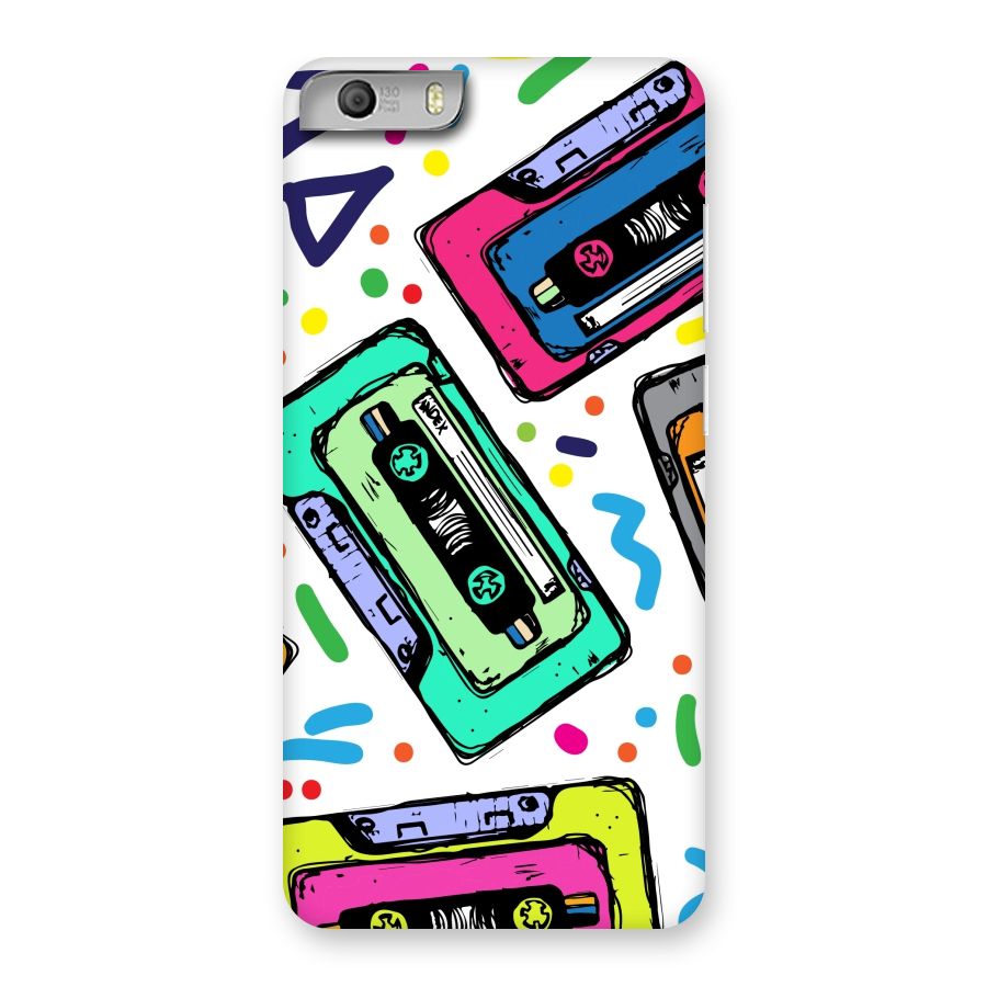 Cassette Pattern Back Case for Micromax Canvas Knight 2