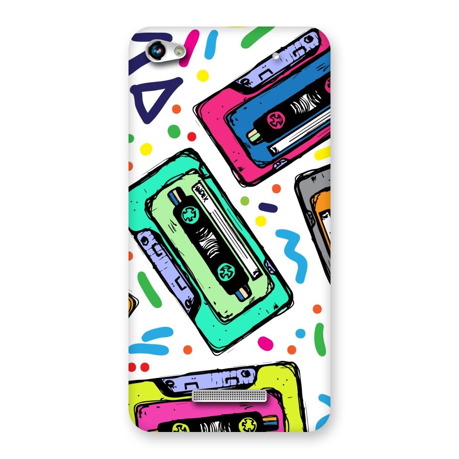 Cassette Pattern Back Case for Micromax Hue 2