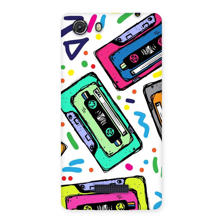 Cassette Pattern Back Case for Micromax Unite 3