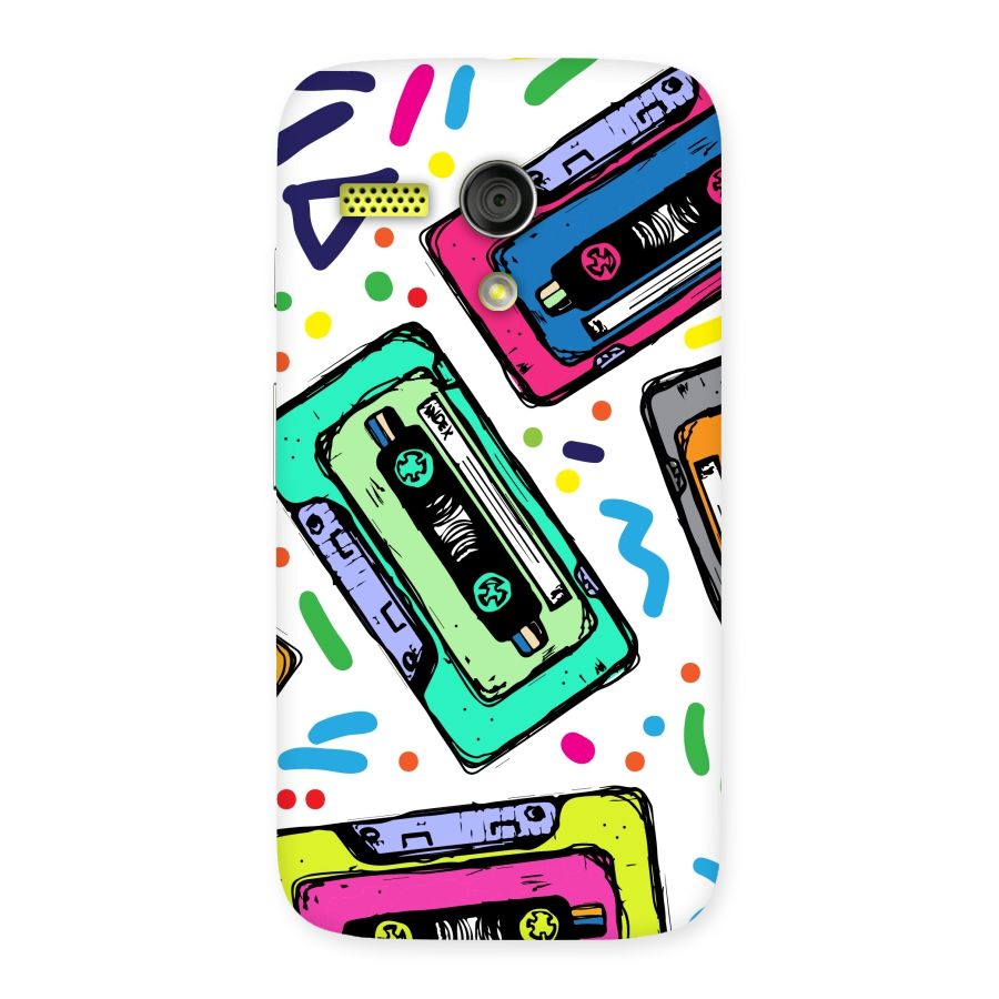 Cassette Pattern Back Case for Moto G