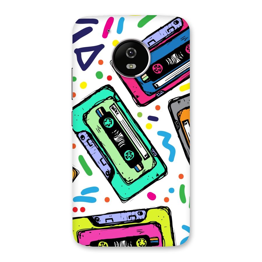 Cassette Pattern Back Case for Moto G5