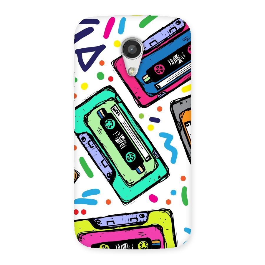 Cassette Pattern Back Case for Moto G 2nd Gen