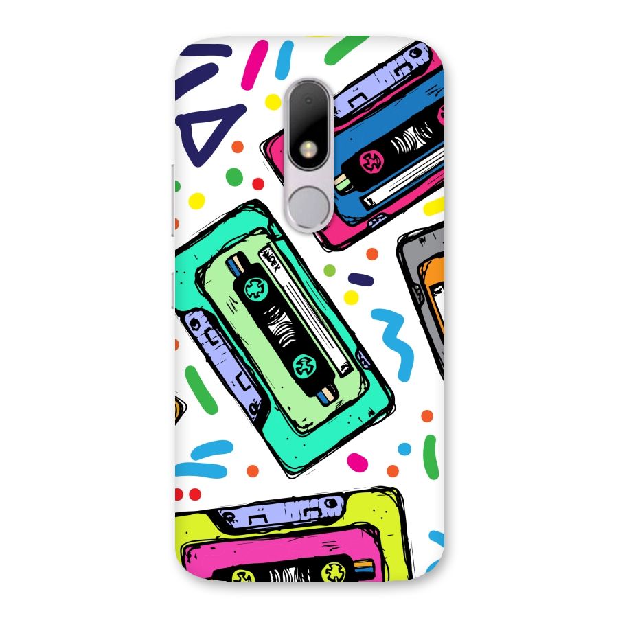 Cassette Pattern Back Case for Moto M