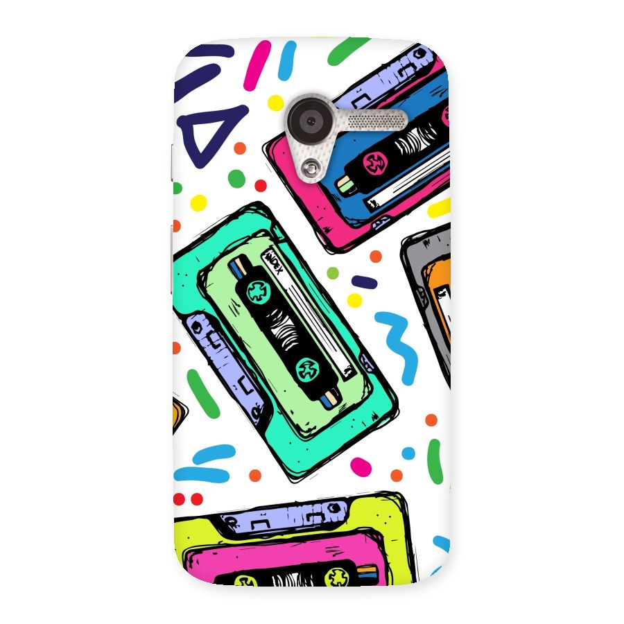Cassette Pattern Back Case for Moto X