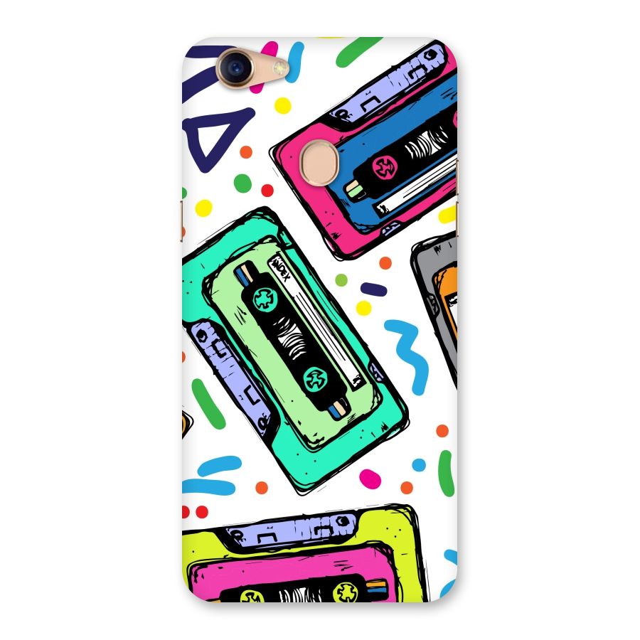 Cassette Pattern Back Case for Oppo F5