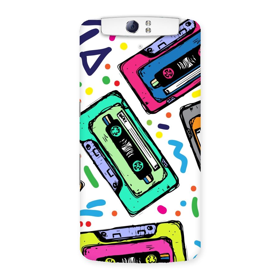 Cassette Pattern Back Case for Oppo N1