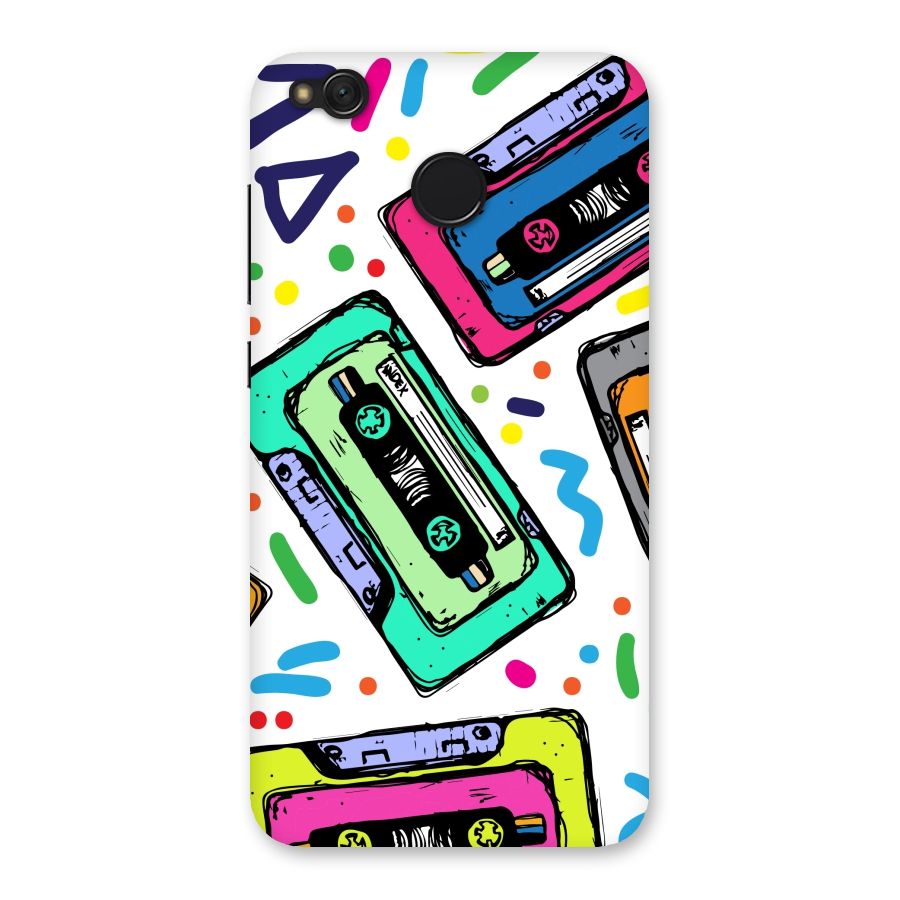 Cassette Pattern Back Case for Redmi 4