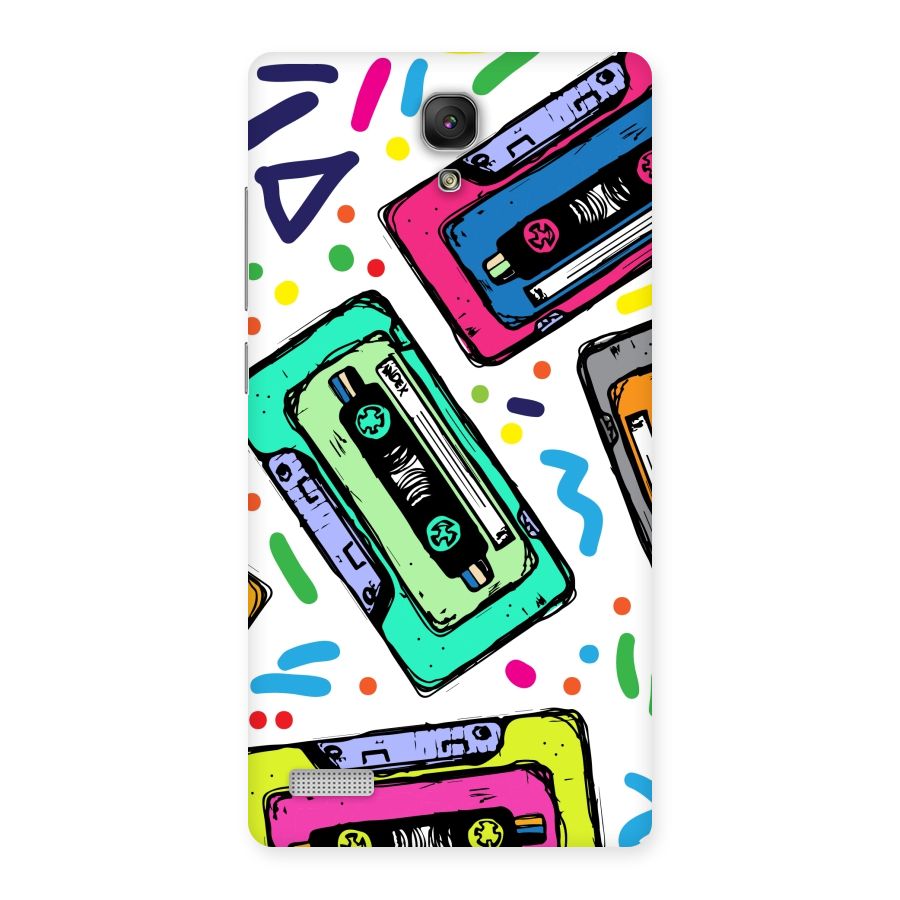 Cassette Pattern Back Case for Redmi Note