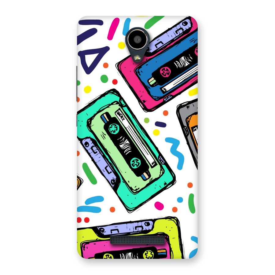 Cassette Pattern Back Case for Redmi Note 2