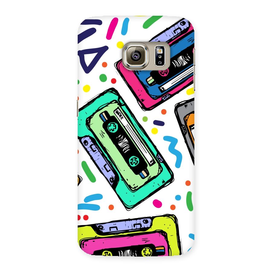 Cassette Pattern Back Case for Samsung Galaxy S6 Edge