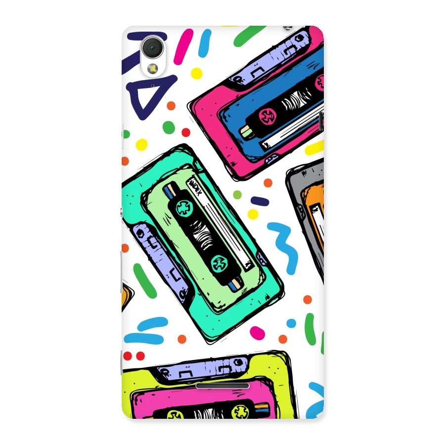 Cassette Pattern Back Case for Sony Xperia T3