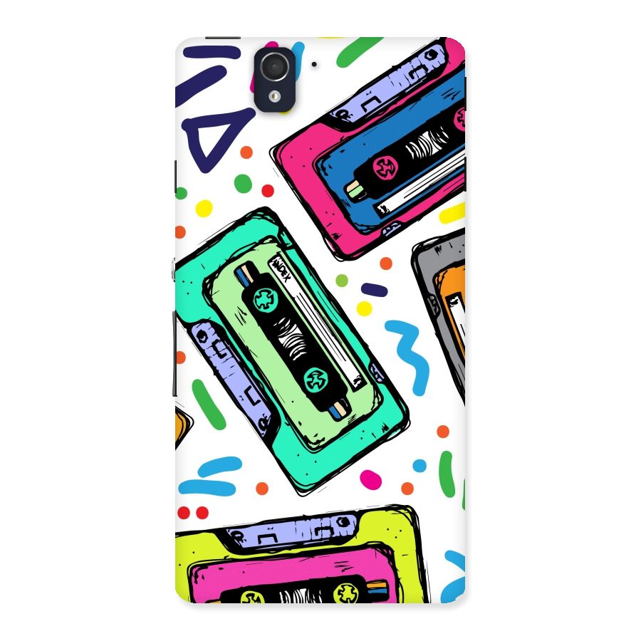 Cassette Pattern Back Case for Sony Xperia Z