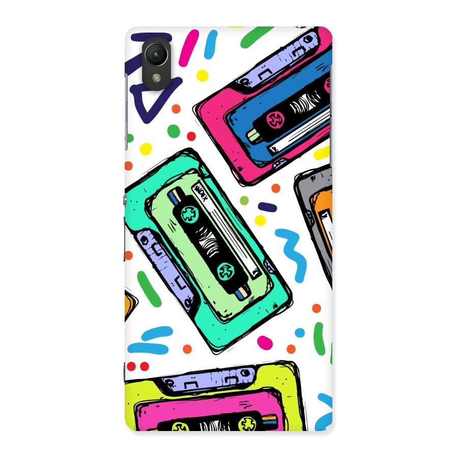 Cassette Pattern Back Case for Sony Xperia Z2