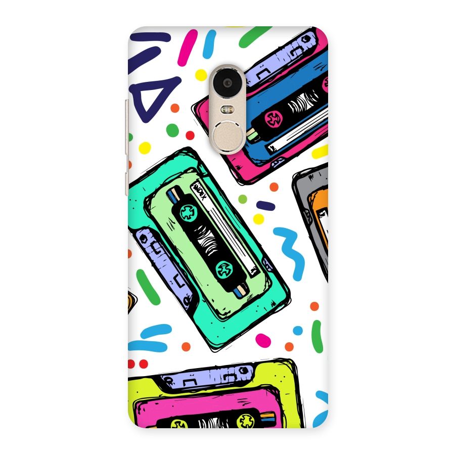 Cassette Pattern Back Case for Xiaomi Redmi Note 4