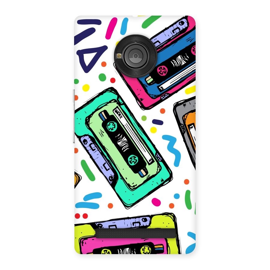 Cassette Pattern Back Case for Yu Yunique