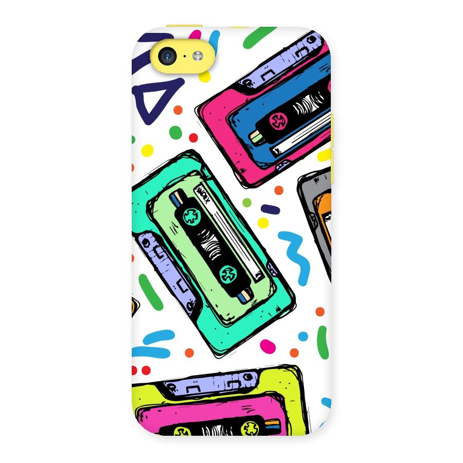 Cassette Pattern Back Case for iPhone 5C