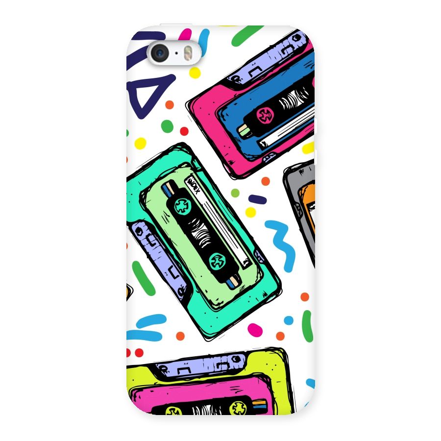Cassette Pattern Back Case for iPhone SE