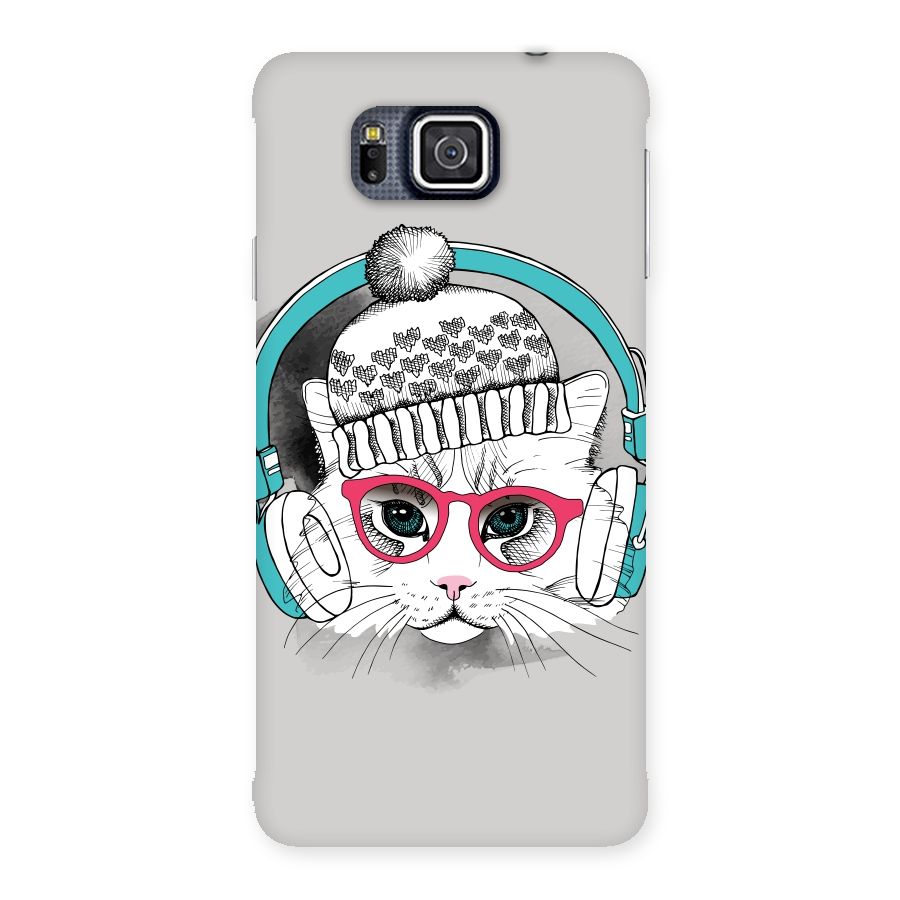 Cat Headphones Back Case for Galaxy Alpha