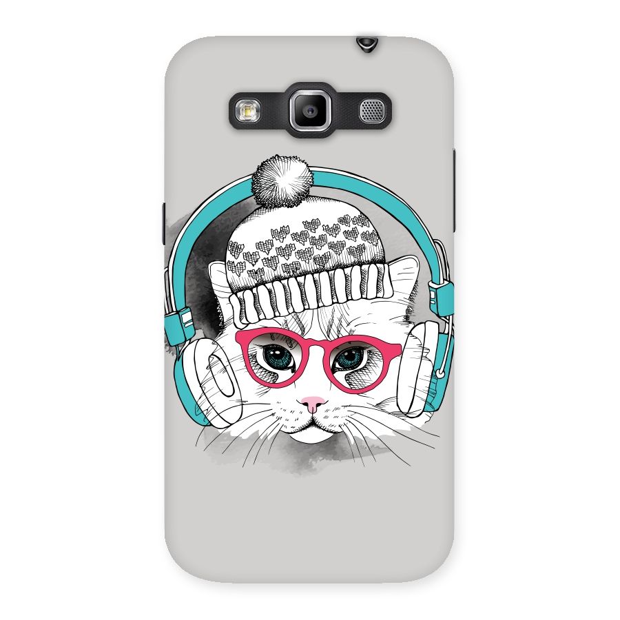 Cat Headphones Back Case for Galaxy Grand Quattro