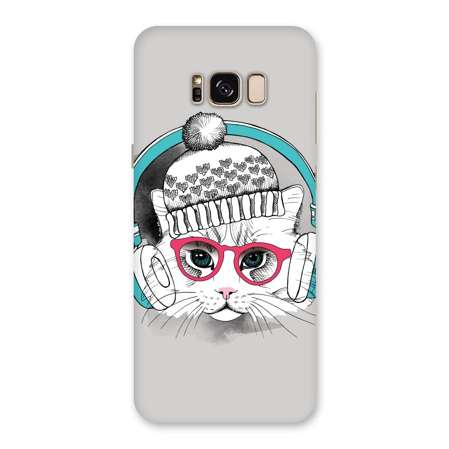 Cat Headphones Back Case for Galaxy S8 Plus