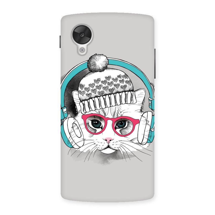 Cat Headphones Back Case for Google Nexsus 5