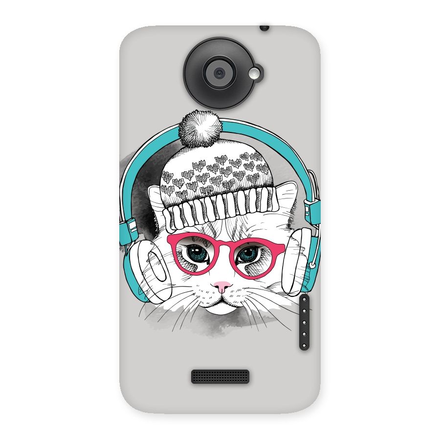 Cat Headphones Back Case for HTC One X