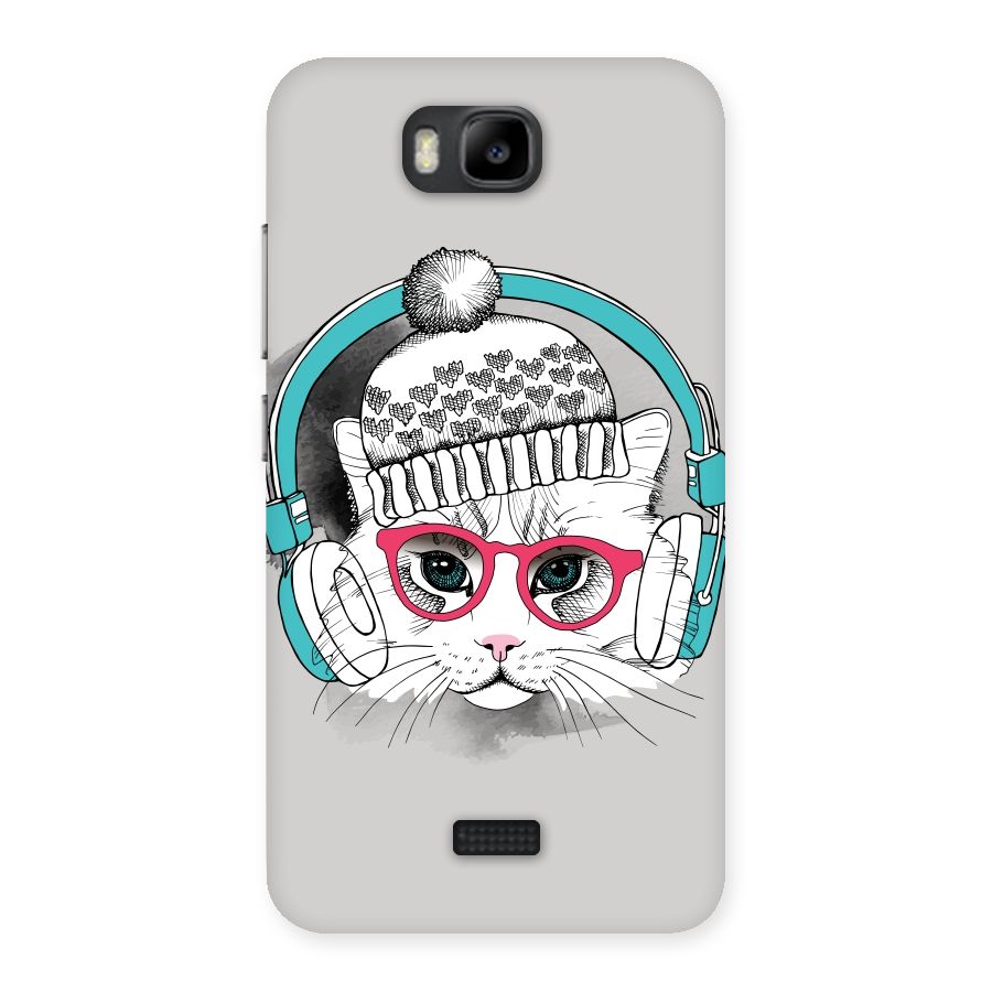 Cat Headphones Back Case for Honor Bee