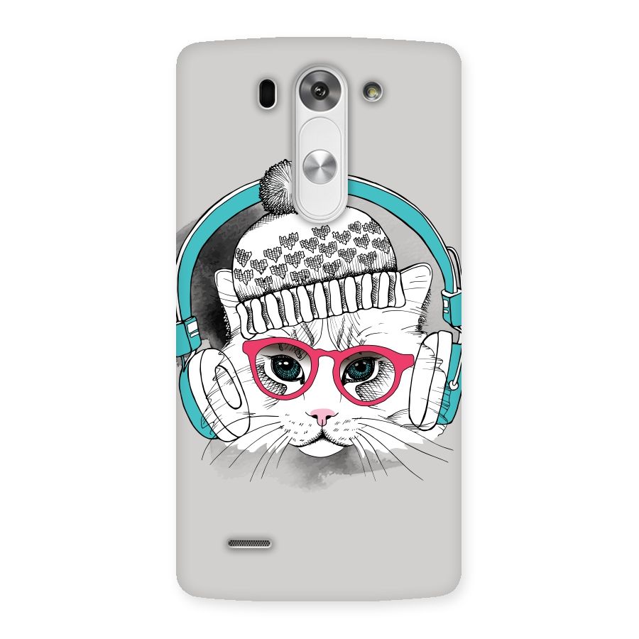 Cat Headphones Back Case for LG G3 Beat