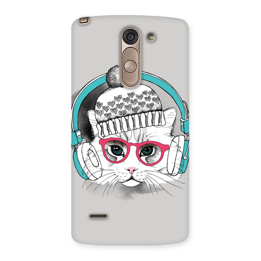 Cat Headphones Back Case for LG G3 Stylus