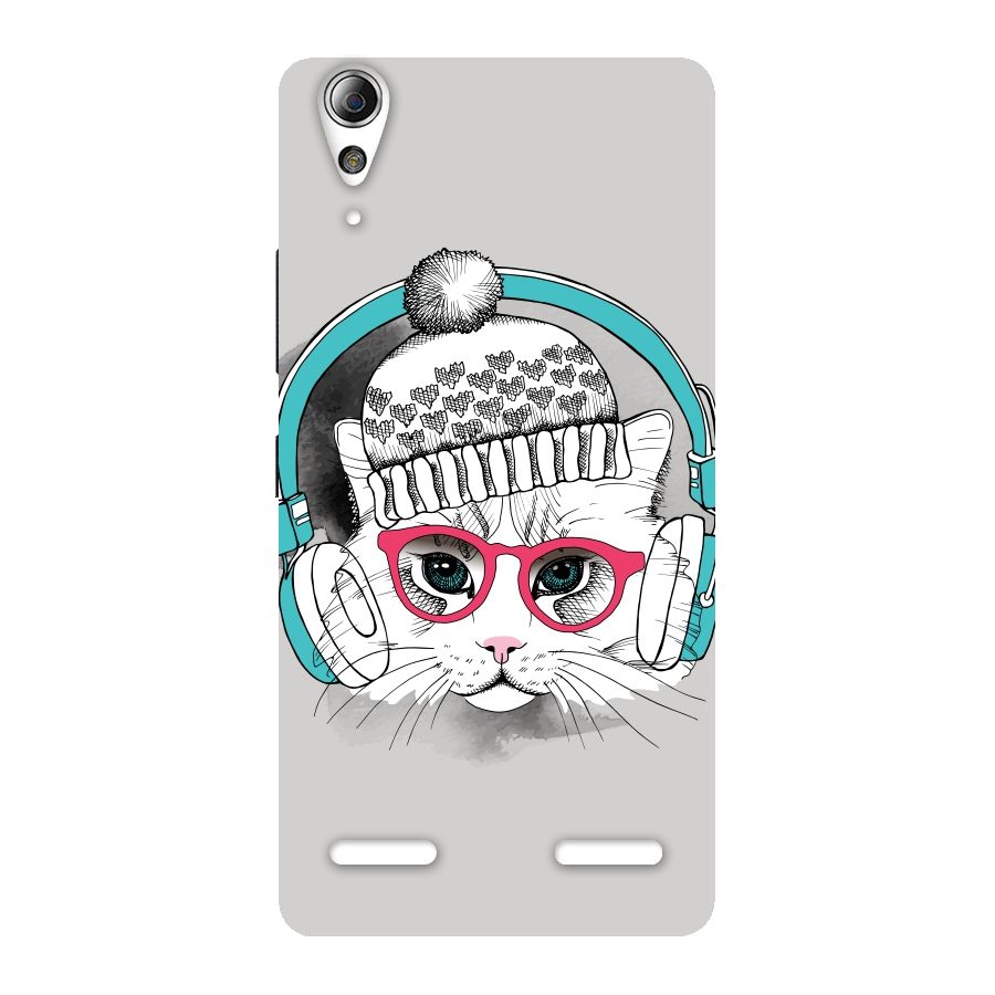 Cat Headphones Back Case for Lenovo A6000