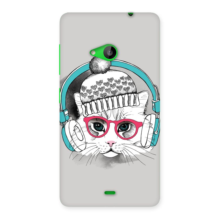 Cat Headphones Back Case for Lumia 535