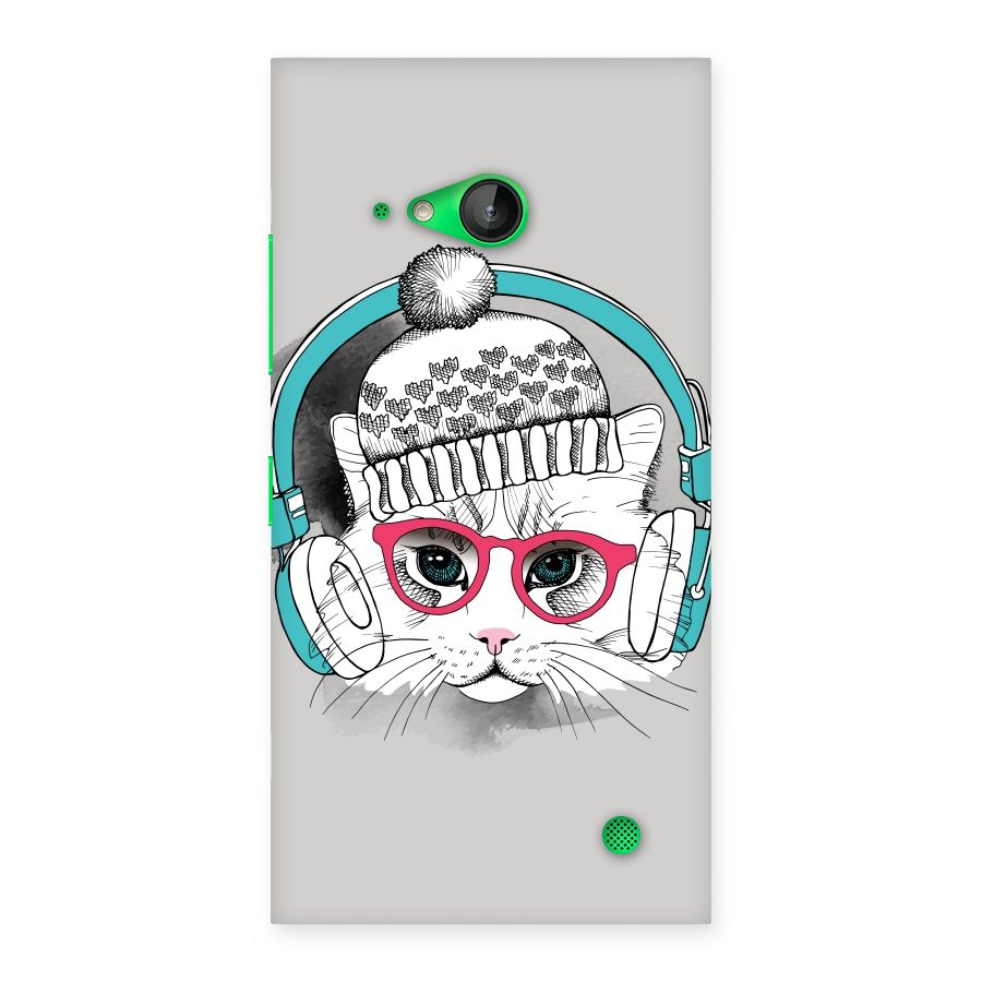 Cat Headphones Back Case for Lumia 730