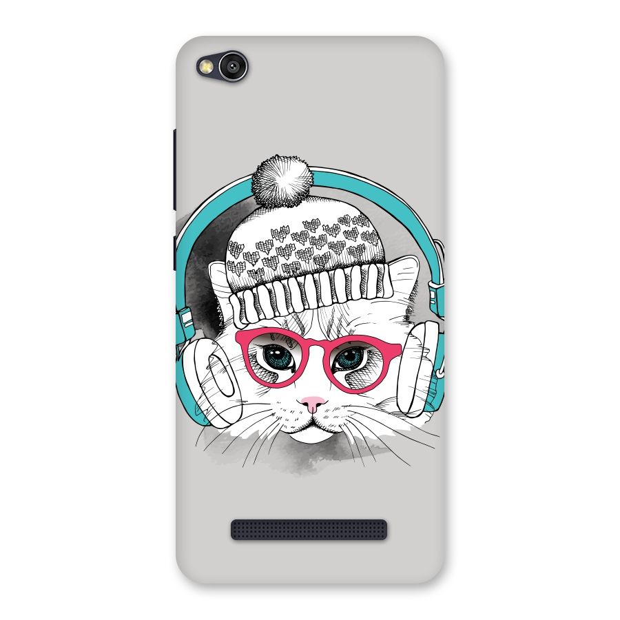 Cat Headphones Back Case for Redmi 4A