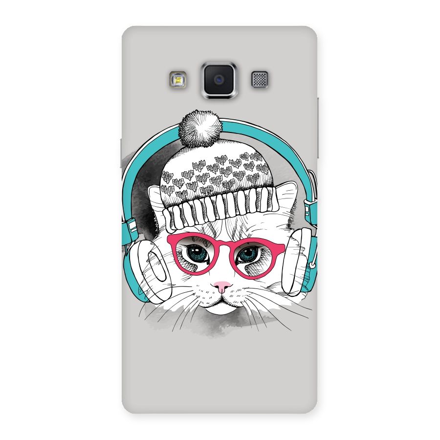 Cat Headphones Back Case for Samsung Galaxy A5