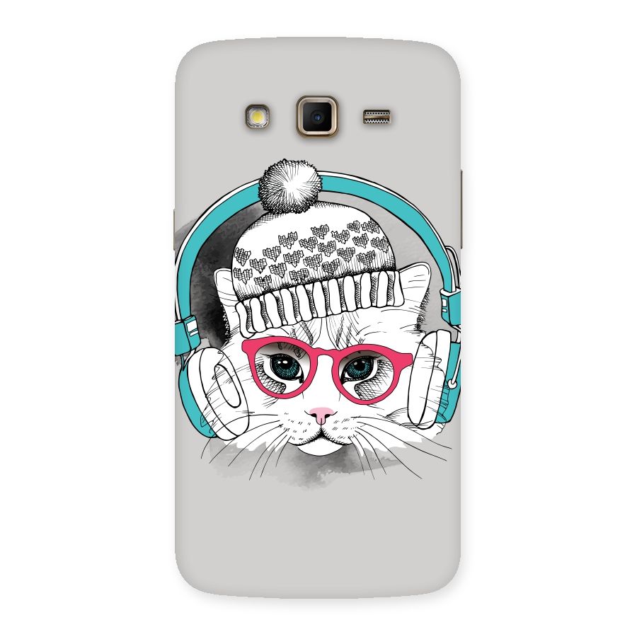 Cat Headphones Back Case for Samsung Galaxy Grand 2