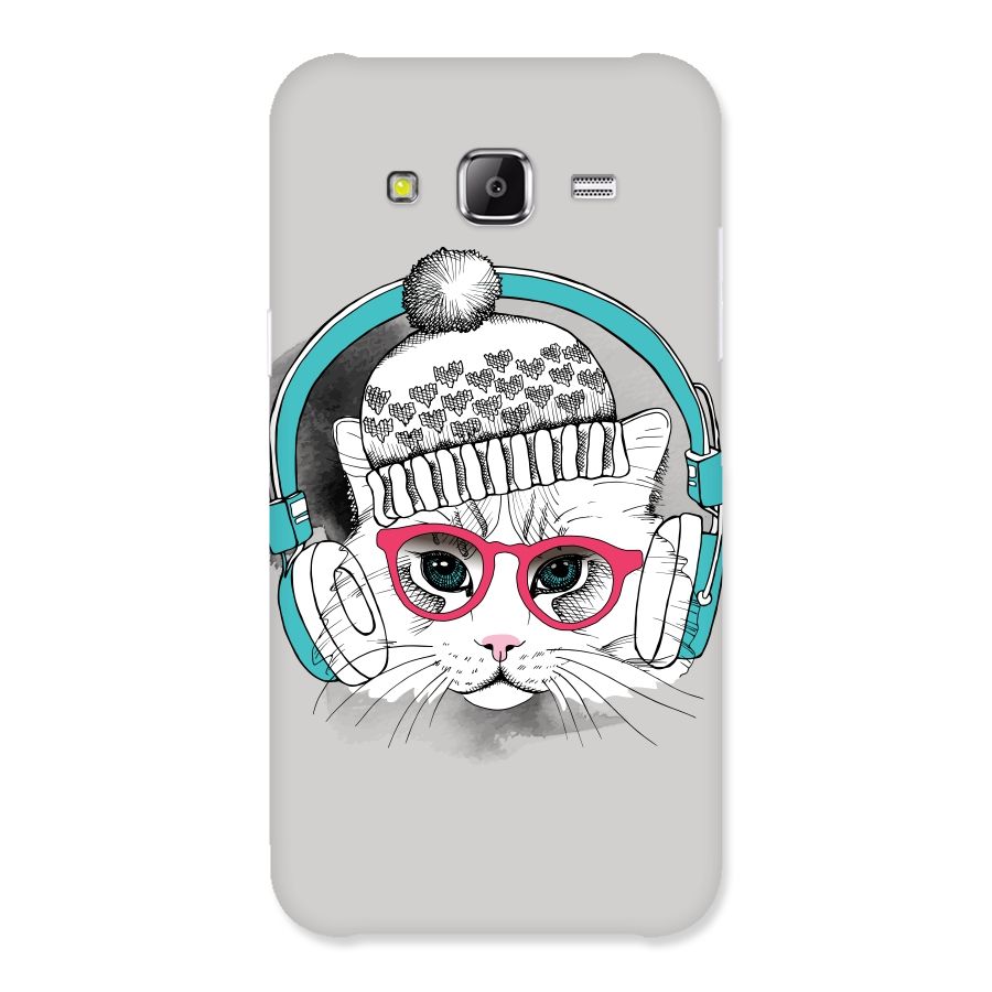 Cat Headphones Back Case for Samsung Galaxy J2 Prime