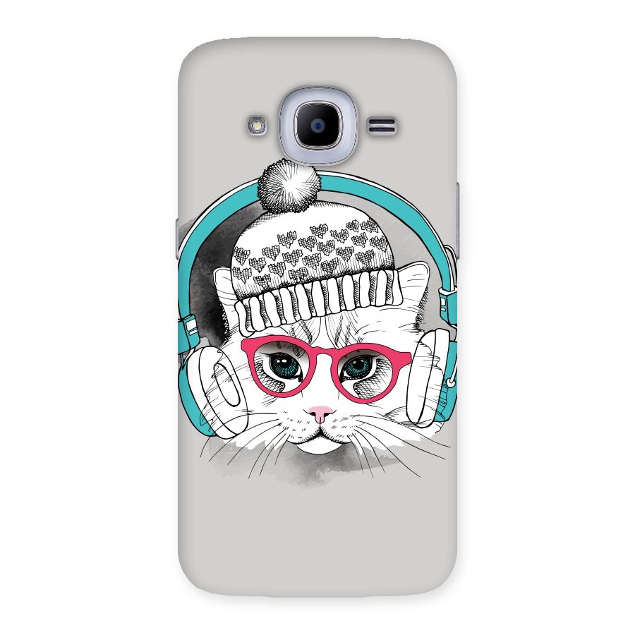 Cat Headphones Back Case for Samsung Galaxy J2 Pro