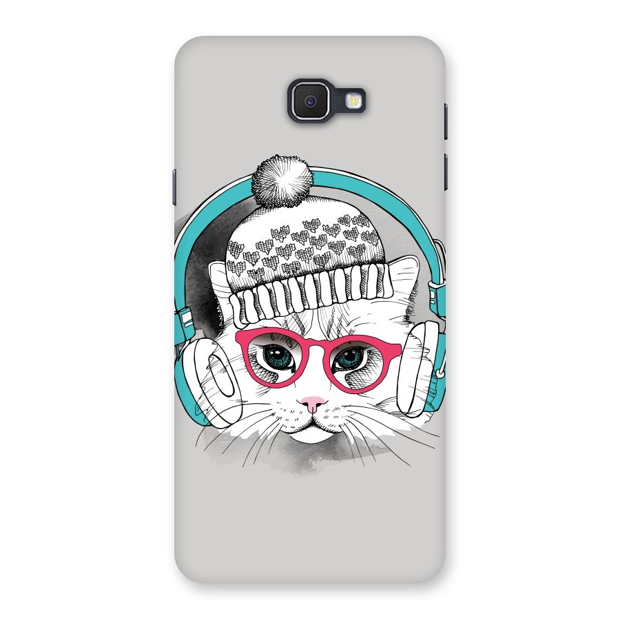 Cat Headphones Back Case for Samsung Galaxy J7 Prime