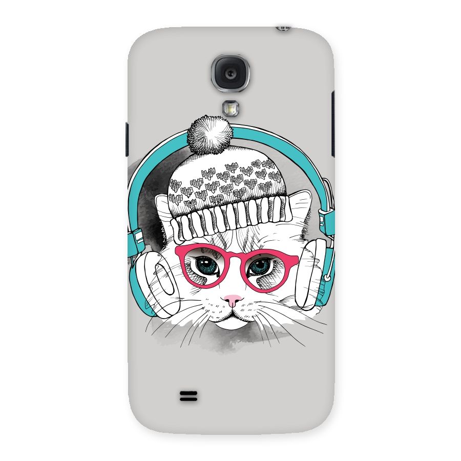 Cat Headphones Back Case for Samsung Galaxy S4