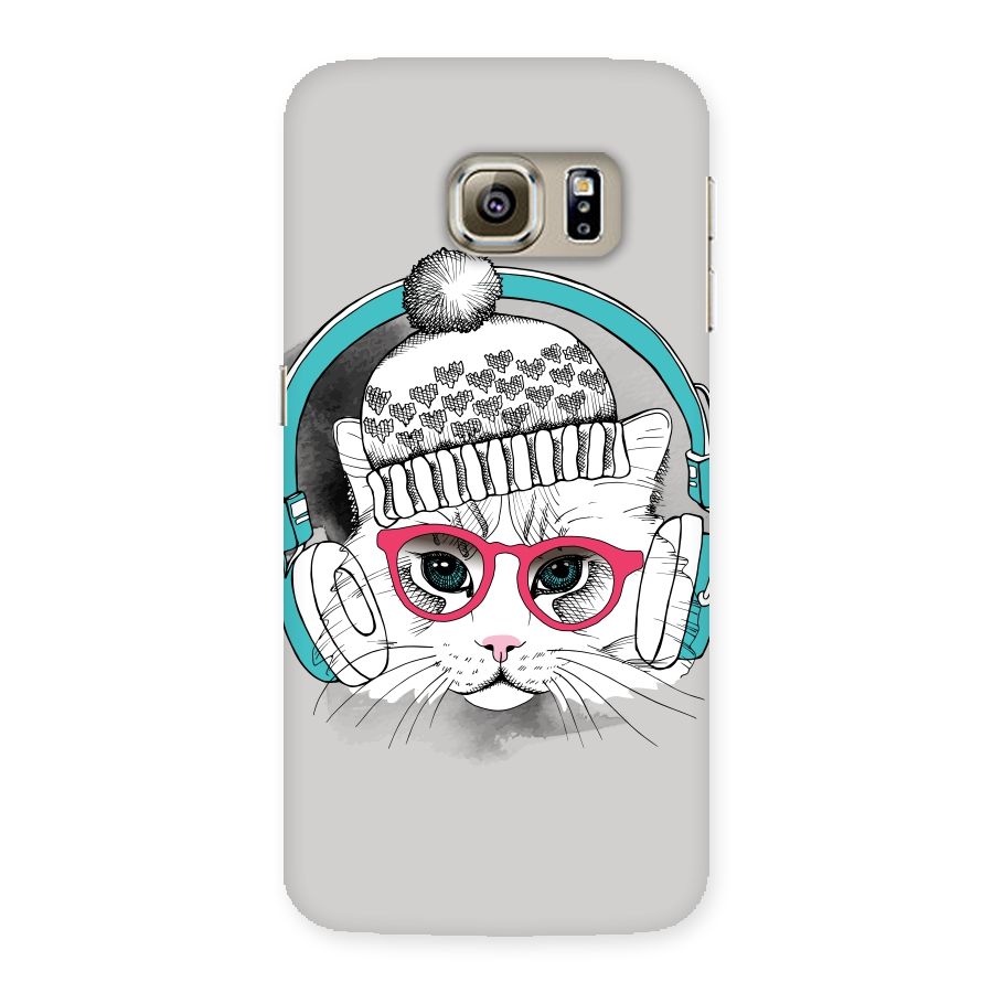 Cat Headphones Back Case for Samsung Galaxy S6 Edge