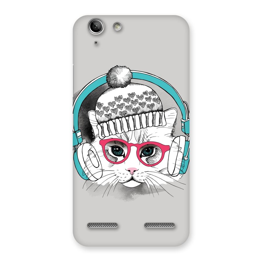 Cat Headphones Back Case for Vibe K5