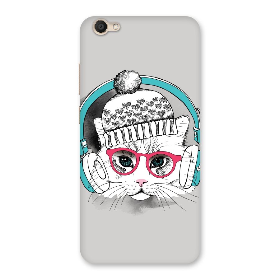 Cat Headphones Back Case for Vivo V5