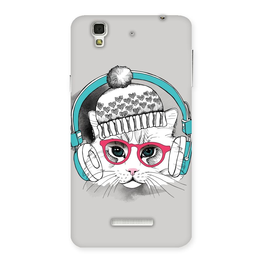 Cat Headphones Back Case for Yu Yureka