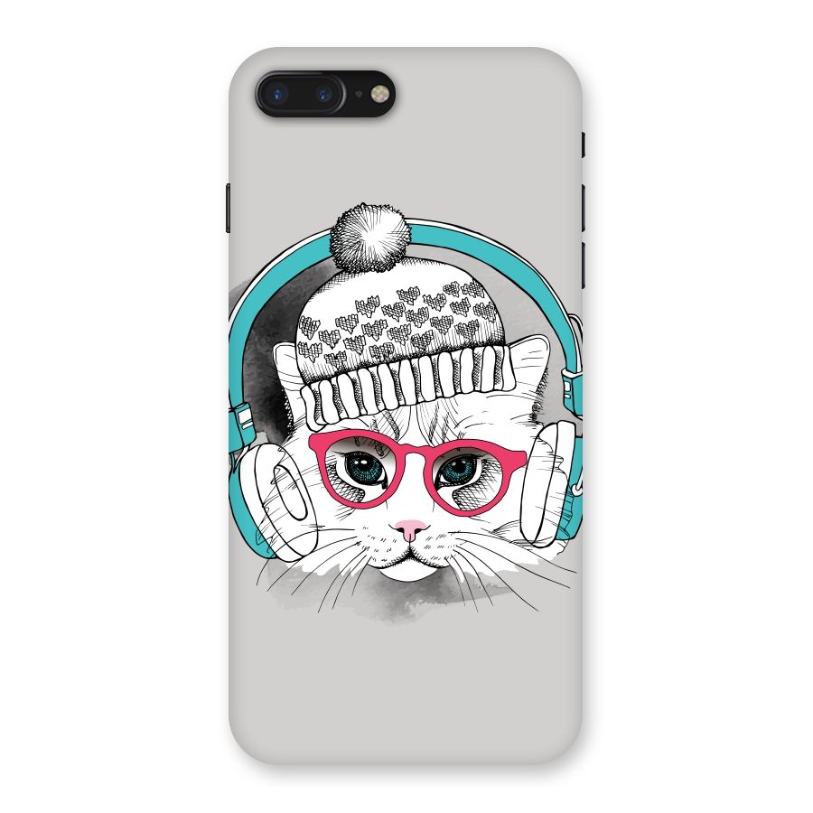 Cat Headphones Back Case for iPhone 7 Plus