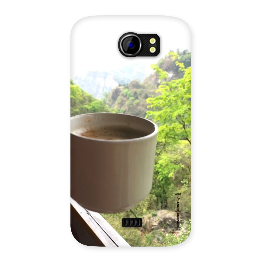 Chai With Mountain View Back Case for Micromax Canvas 2 A110